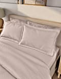 2pk Pure Brushed Cotton Oxford Pillowcases