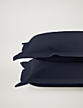 2pk Pure Brushed Cotton Oxford Pillowcases
