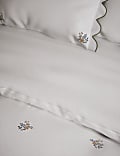 Pure Cotton Floral Embroidered Bedding Set