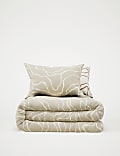 Cotton Blend Abstract Bedding Set