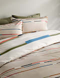 Cotton Rich Striped Bedding Set