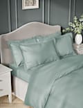 2pk Egyptian Cotton Sateen 400 Thread Count Oxford Pillowcases