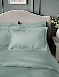 2pk Egyptian Cotton Sateen 400 Thread Count Oxford Pillowcases
