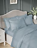 2pk Egyptian Cotton Sateen 400 Thread Count Oxford Pillowcases