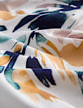 Parure de lit 100 % coton à motif fleuri façon aquarelle