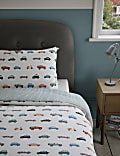 Cotton Blend Transport Reversible Bedding Set