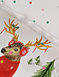 Cotton Blend Winter Stag Bedding Set