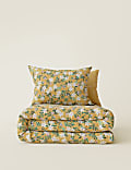 Cotton Blend Daisy Print Bedding Set