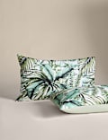 Pure Cotton Watercolour Palm Bedding Set