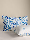 Parure de lit 100&nbsp;% coton à motif plante grimpante