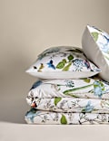 Zuiver katoenen beddengoedset met bloemmotief