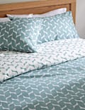 Cotton Blend Geometric Bedding Set