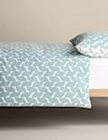 Cotton Blend Geometric Bedding Set