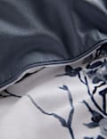 Parure de lit en satin 100 % coton à motif fleur de cerisier