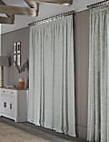 Leaf Jacquard Pencil Pleat Curtains