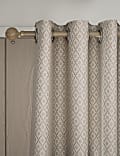 Diamond Geometric Eyelet Curtains