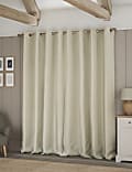 Linen Look Eyelet Blackout Curtains