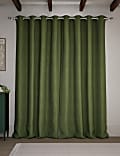 Velvet Ribbed Eyelet Blackout Curtains