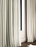 וילונות כותנה טהורה עם פסים ומגוון אפשרויות תלייה