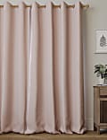 Brushed Eyelet Blackout Temperature Smart Curtains