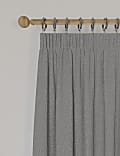 Brushed Pencil Pleat Blackout Ultra Temperature Smart Curtains