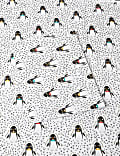 Süßes Geschenkpapier mit Pinguindesign