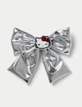 Hello Kitty Metallic Silver Hair Bow