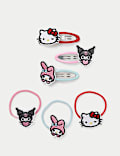מארז אביזרים רקומים לשיער Hello Kitty and Friends