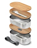 2er-Set Bento-Boxen aus Edelstahl