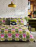Set Perlengkapan Tidur Katun Murni Motif Tangkai Multiblok