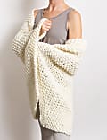 Moss Stitch Blanket Knitting Kit