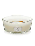 Ellipse White Teak Jar Candle