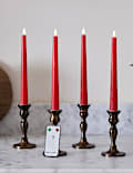 Set of 4 TruGlow® LED Taper Candles