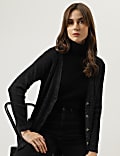Sparkly Longline Boyfriend Cardigan