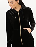 Langarm-Hoodie aus Velours