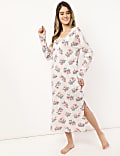Cotton Modal Floral Long Nightdress