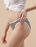 5pk Cotton Lycra&trade; High Leg Knickers
