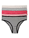 5pk Cotton Lycra™ Brazilian Knickers