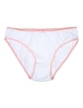 5P Plain Bikinis White (6-16 Yrs)
