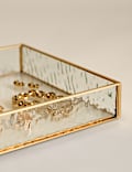 Small Mottled Glass Trinket Tray