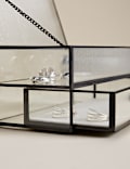 Ribbed Glass Drawer Trinket Box