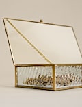 Mottled Glass Trinket Box