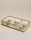 Mottled Glass Trinket Box