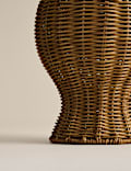 Wicker Scallop Vase