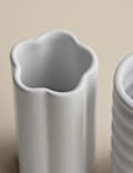 Set of 2 Glazed Bud Vases