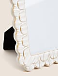 Ceramic Scallop Photo Frame 5x7 inch