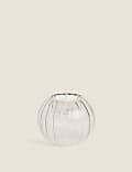 Ridged Glass Tealight Holder