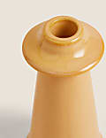 Small Glazed Ceramic Candle Holder