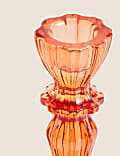 Chandelier en verre à motif strié