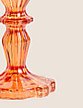 Chandelier en verre à motif strié